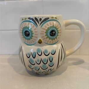 Natural Life Ceramic Owl Shaped Mug “love the moment”